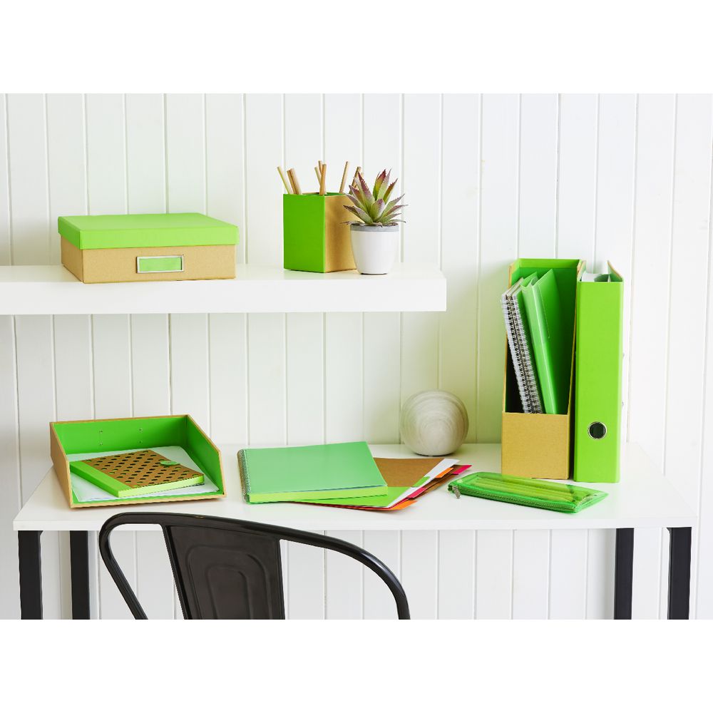 Otto Kraft Lever Arch Binder Neon Green